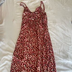 shein small red dress